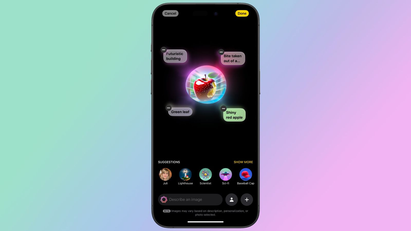 Společnost Apple upouští od slibované možnosti stylu „Sketch“ z aplikace Image Playground