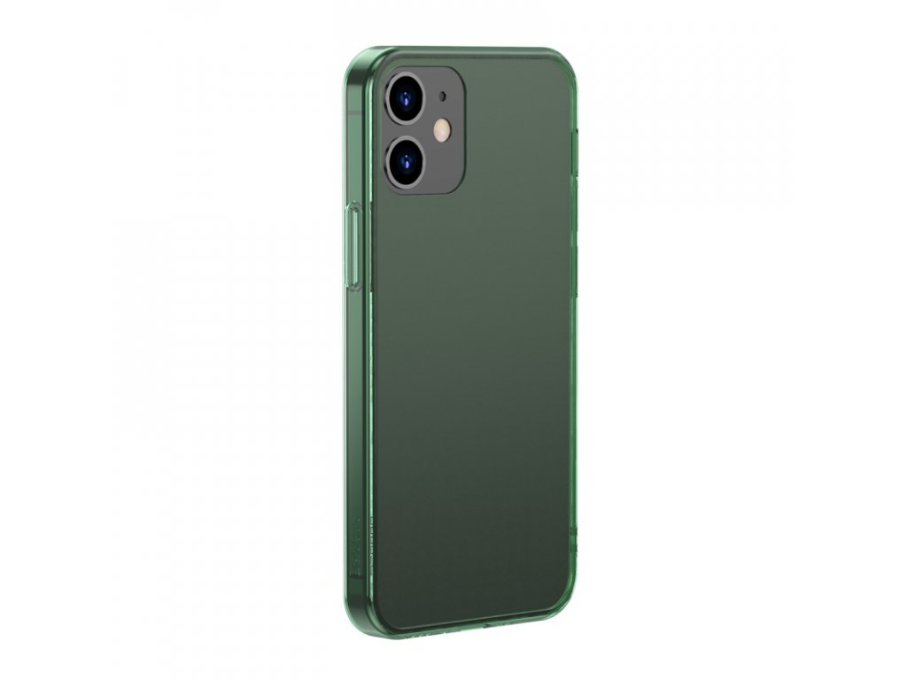 baseus frosted glass protective case for iphone 6 1 pro 6 1inch 2020 green