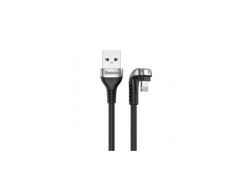 baseus green u shaped lamp mobile game cable usb for iphone 1 5a 2m black