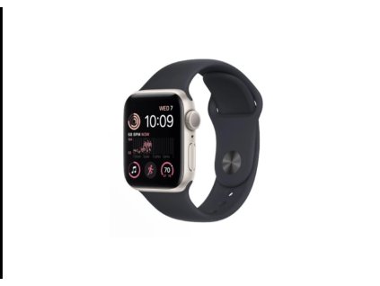 Apple Watch SE (2022) 44mm (NOVÉ) Hvězdně bílé + temně modrý sportovní řemínek