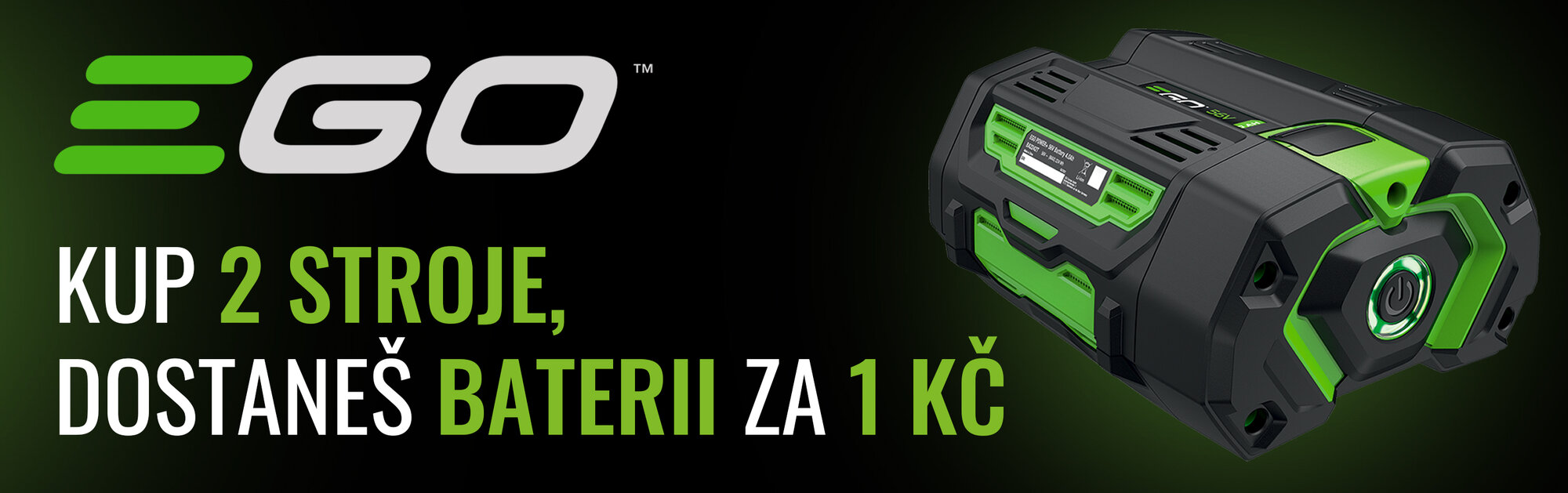 2 stroje = baterie 1kč