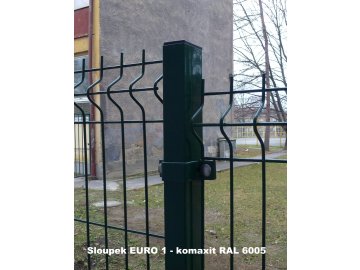 Plotový sloupek 60x60, výška 200 cm PVC, barva šedá