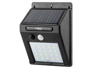 Světlo stěnové LED 250lm, solar NEO tools