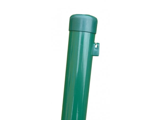 Plotový sloupek zelený výška 250 cm, průměr 48 mm