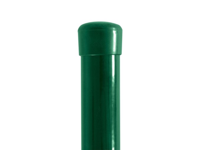 Plotový sloupek zelený, výška 275 cm, průměr 48 mm