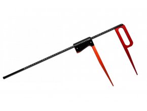 lesnicka prumerka line 500mm red black deleni 5mm kinex 1162 05 050