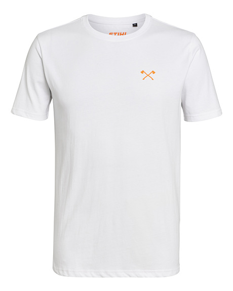 STIHL Pánské tričko "SMALL AXE" bílé Barva: Bílá, Velikost: L