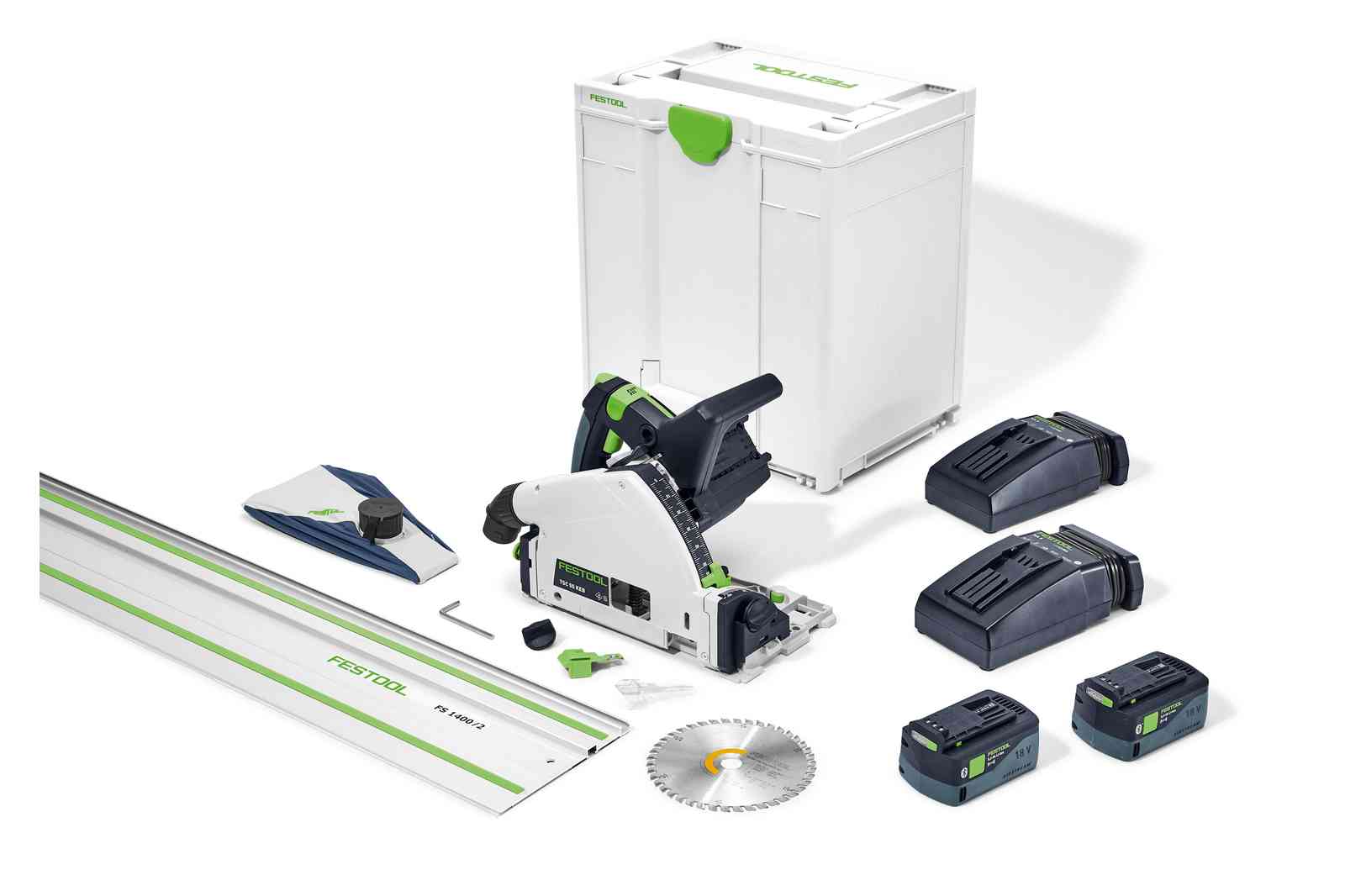 FESTOOL TSC 55 KEBI-Plus/XL-FS aku ponorná pila 577391 PLOTY Sklad9 10-307