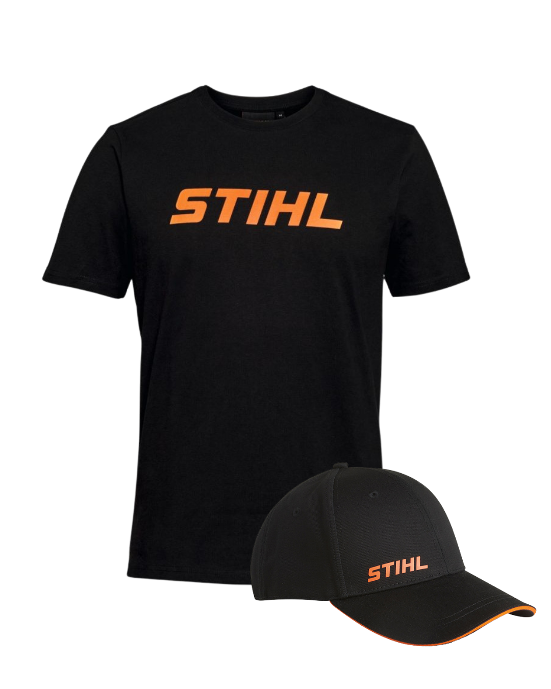 Dárková sada oblečení  - KŠILTOVKA CAP LOGO + TRIČKO STIHL MS 500i BLACK ČERNÉ PLOTY a NÁŘADÍ S9 35