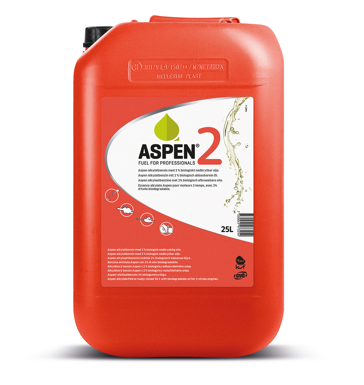 Palivo Aspen 2T pro dvoutaktní motory 25l PLOTY Sklad9 10-300