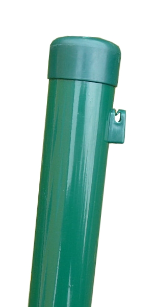 Plotový sloupek zelený výška 250 cm, průměr 48 mm PLOTY Sklad9 10-300