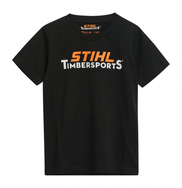 STIHL Dětské tričko TIMBERSPORT Barva: černá, Velikost: 134-140