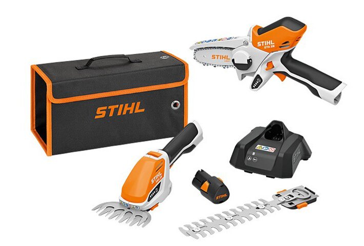 Aku nůžky STIHL HSA 26 set + mini pilka GTA 26 PLOTY Sklad9 10-300
