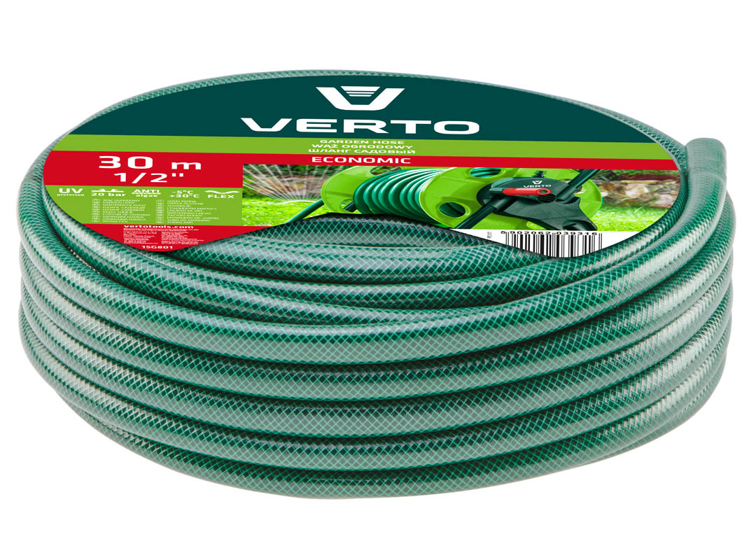 Verto 15G800 Zahradní hadice 20 m, 1/2" PLOTY Sklad9 10-300