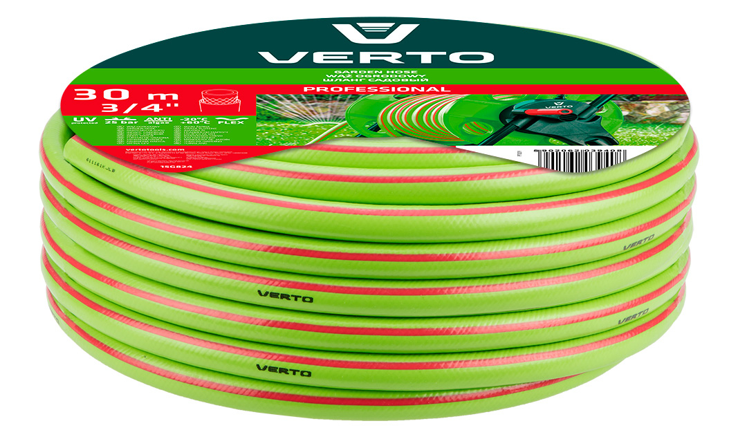 VERTO 30m 3/4" Professional 15G824 PLOTY Sklad9 10-300