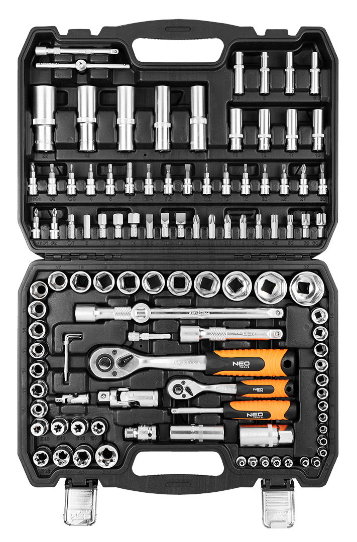 Neo Tools 10-212 sada gola 1/4" 1/2" 108 dílů