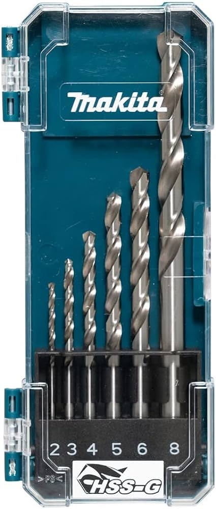 Makita sada vrtáků do kovu HSS-G 2,3,4,5,6,8mm - D-75742 PLOTY Sklad9 10-300