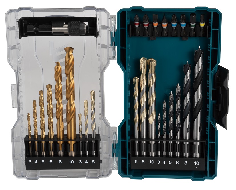Makita E-07032 sada bitů a vrtáků do dřeva, kovu a zdiva 27 ks PLOTY Sklad9 10-300