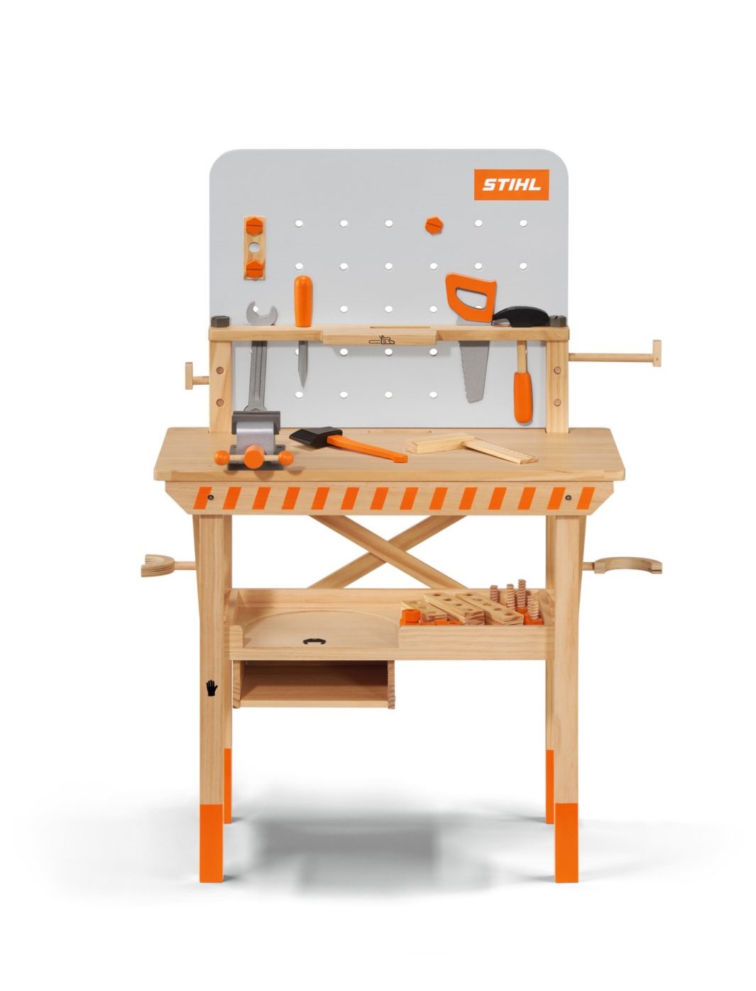 STIHL Dětský pracovní stůl dřevěný s dřevěnými hračkami PLOTY Sklad9 10-300