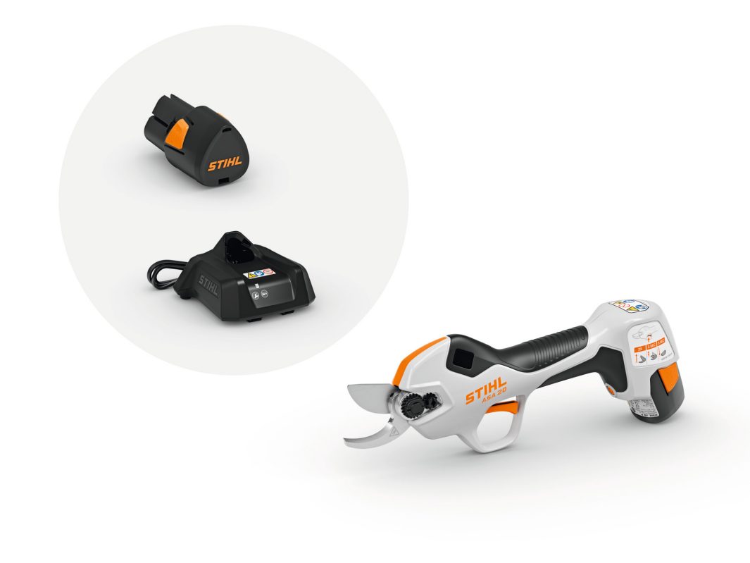 Akumulátorové zahradní nůžky STIHL ASA 20 SET PLOTY Sklad9 10-300