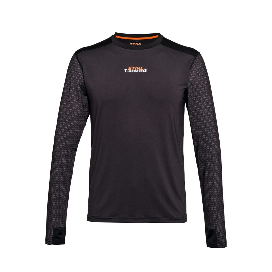 STIHL Tričko s dlouhým rukávem TIMBERSPORTS šedá/černá Velikost: L PLOTY Sklad9 10-305