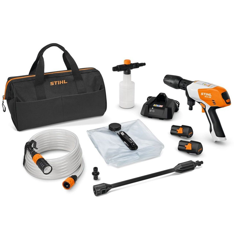 STIHL  Akumulátorový tlakový čistič RCA 20 SET PLOTY Sklad9 10-300