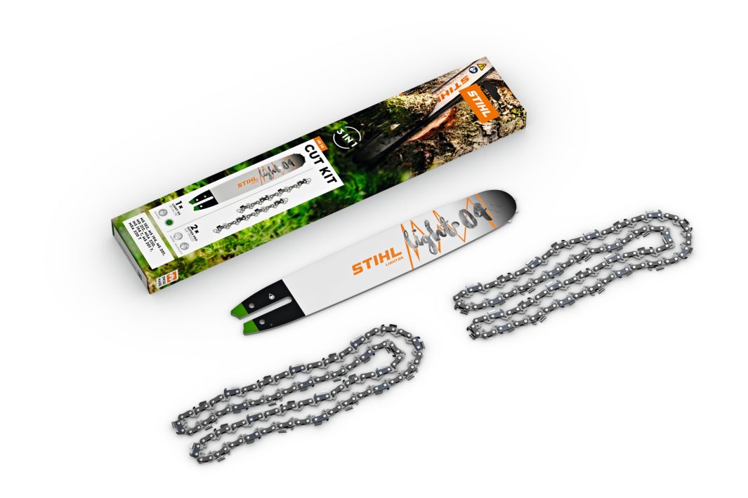 STIHL CUT KIT 16: Sada vodící lišty a pilových řetězů pro MS 182, MS 194, MS 201, MS 212 a MSA 220 PLOTY a NÁŘADÍ S9 0