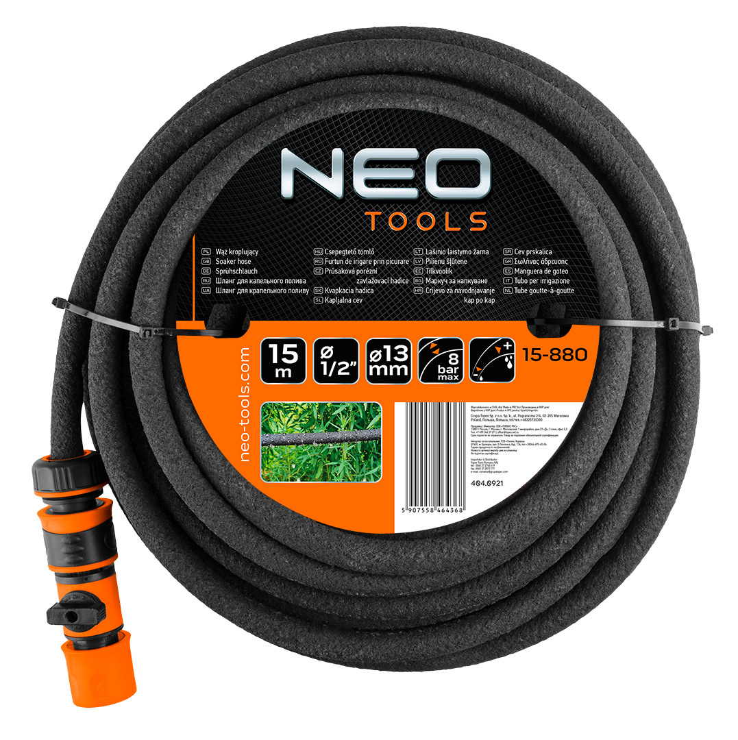 Hadice prokapávací 15m NEO tools PLOTY a NÁŘADÍ S9 0