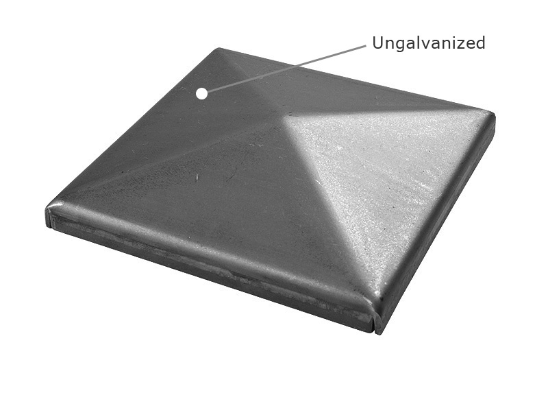 Krytka na sloupek černá 40x40 mm - ROOF 4 B