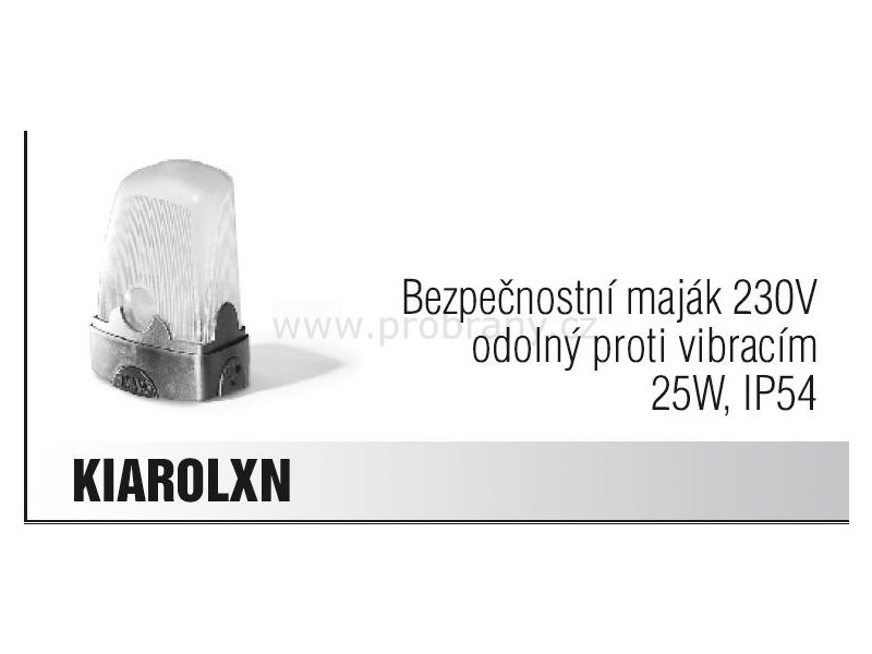 CAME KIAROLXN bezpečnostní maják pro brány PLOTY Sklad9 10-305