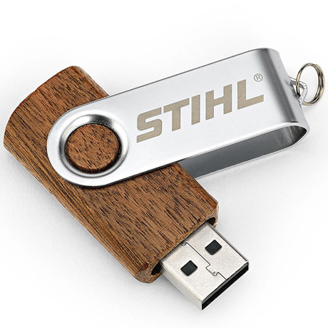 STIHL USB flash disk ve dřevě, 16 GB