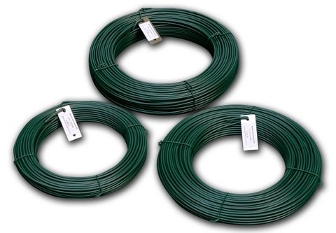 Napínací drát poplastovaný zelený (PVC) 2,5/3,5 mm, 26 m PLOTY Sklad9 10-300