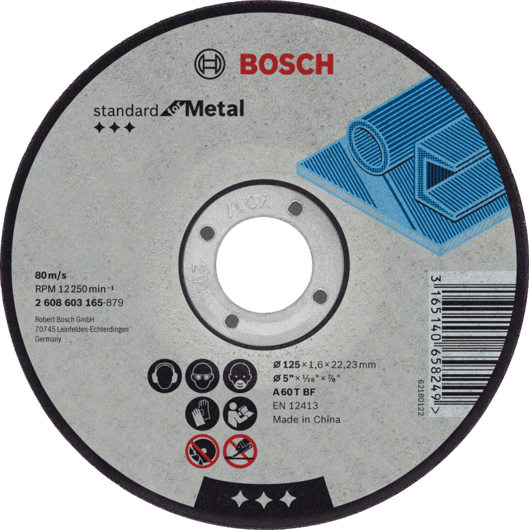 BOSCH Dělicí kotouč rovný Standard for Metal kotouč průměr: 115 x, kotouč síla: 1,6 PLOTY Sklad9 10-300
