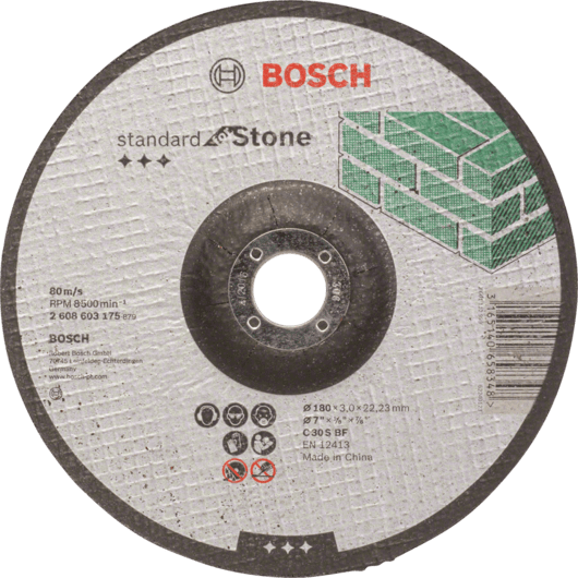 Bosch Dělicí kotouč rovný Standard for Stone kotouč průměr: 125 x, kotouč síla: 3,0
