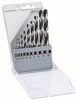 BOSCH 10dílná sada spirálových vrtáků HSS PointTeQ 2608577348 PLOTY Sklad9 10-300