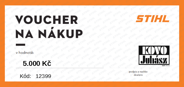 Voucher STIHL hodnota: 500 Kč PLOTY Sklad9 10-300
