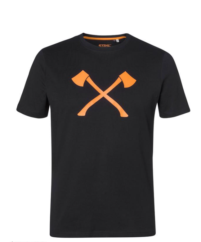 Pánské tričko "AXE" STIHL černé Barva: černá, Velikost: S PLOTY Sklad9 10-300