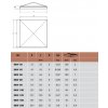 Krytka na sloupek černá 100x100 mm - ROOF 10 B