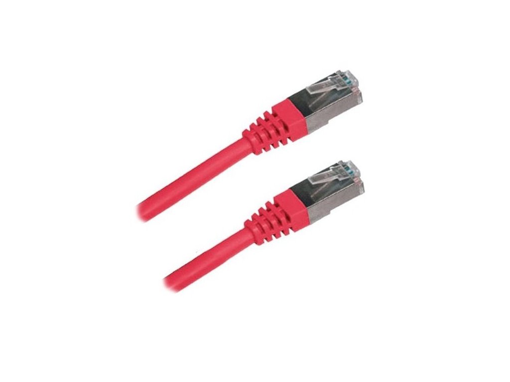 XtendLan Patch kabel Cat 5e FTP 1m - červený