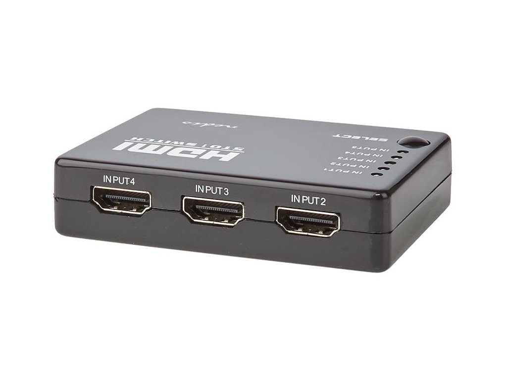 NEDIS HDMI přepínač/ 5x HDMI vstup/ 1x HDMI výstup/ 1080p/ ABS/ antracit/  box - iPOPULAR.CZ
