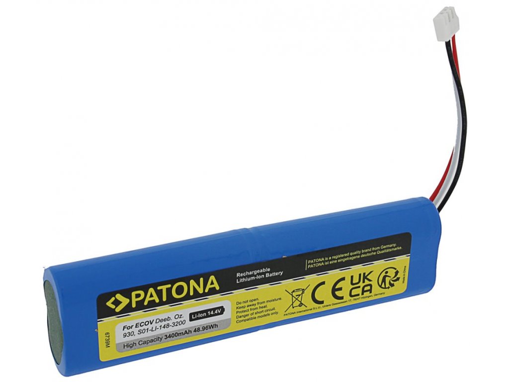 PATONA - Batterie DYSON V10 2500mAh, Li-lon 25,2V PREMIUM