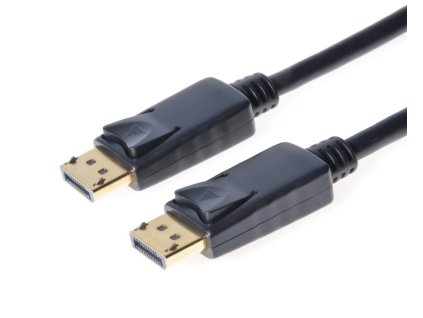 PremiumCord DisplayPort 1.2 přípojný kabel M/M, zlacené konektory, 3m, AWG 30