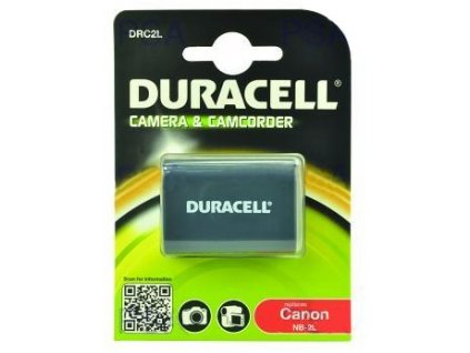 DURACELL Baterie - DRC2L pro Canon NB-2L, černá, 650 mAh, 7.4 V