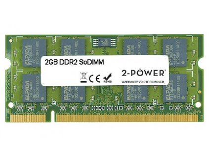 2-Power 2GB MultiSpeed 533/667/800 MHz DDR2 SoDIMM 2Rx8 (DOŽIVOTNÍ ZÁRUKA)