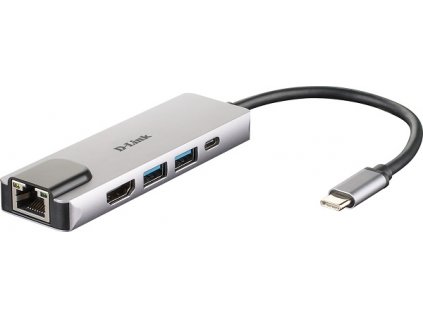 D-Link 5-in-1 USB-C Hub with HDMI/Ethernet and Power Delivery