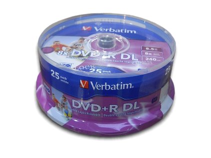 VERBATIM DVD+R(25-Pack)Spindl/DoubleLayer/8,5GB