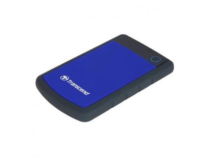 TRANSCEND 1TB StoreJet 25H3B SLIM, 2.5”, USB 3.0 (3.1 Gen 1) Externí Anti-Shock disk, tenký profil, černo/modrý