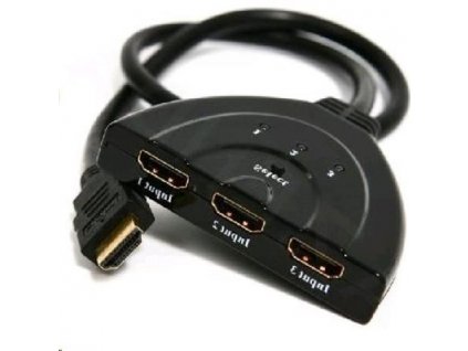 GEMBIRD Dat přepínač  HDMI switch, 3 cesty