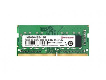 Transcend paměť 16GB (JetRam) SODIMM DDR4 2666 1Rx8 CL19