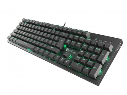 Genesis herní mechanická klávesnice THOR 300/RGB/Outemu Blue/Drátová USB/US layout/Černá